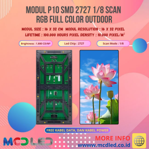 PANEL MODUL P10 RGB SMD FULL COLOR 1/8 SCAN OUTDOOR