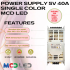 POWER SUPPLY RUNNING TEXT SINGLE COLOR 5 VOLT 40 AMPER SLIM MCD LED