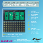 PANEL MODUL P10 PUTIH SMD SEMI OUTDOOR / INDOOR MERK MEIYAD
