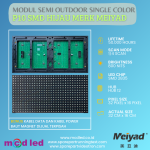 PANEL MODUL P10 HIJAU SMD SEMI OUTDOOR / INDOOR MERK MEIYAD