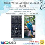 PANEL MODUL P2,5 SMD RGB FULL COLOR INDOOR 1920Hz