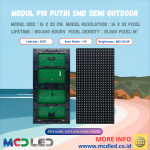 PANEL MODUL P10 PUTIH SMD SEMI OUTDOOR / INDOOR MERK MEIYAD