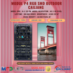 PANEL MODUL P4 RGB SMD FULL COLOR OUTDOOR MERK CAILIANG