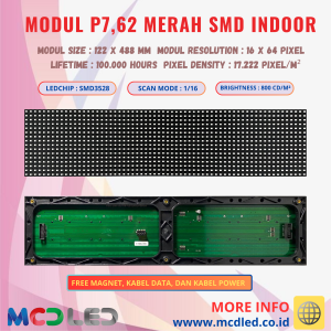 PANEL MODUL P7,62 MERAH SMD INDOOR