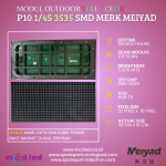 PANEL MODUL P10 RGB 1/4 SCAN SMD OUTDOOR LED CHIP 3535