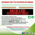 RUNNING TEXT P10 LED DIP OUTDOOR WARNA MERAH UKURAN LED 16X160 CM UKURAN BOX 20X164 CM