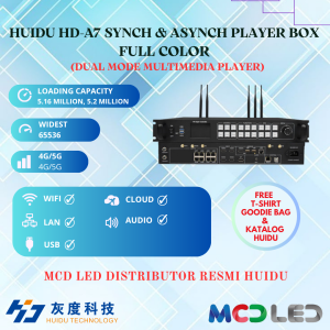 CONTROLLER HUIDU HD A7 HD-A7 ASYNCH & SYNCH DUAL PLAYER FULL COLOR SENDING CARD BOX VIDEOTRON