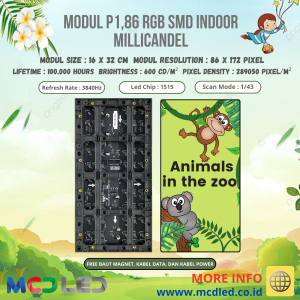 MODUL PANEL MODULE P1,86 P1.86 RGB FULL COLOR INDOOR