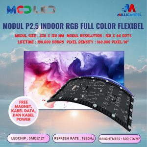 PANEL MODUL MODULE FLEXIBLE FLEKSIBEL P2,5 P2.5 INDOOR RGB FULL COLOR